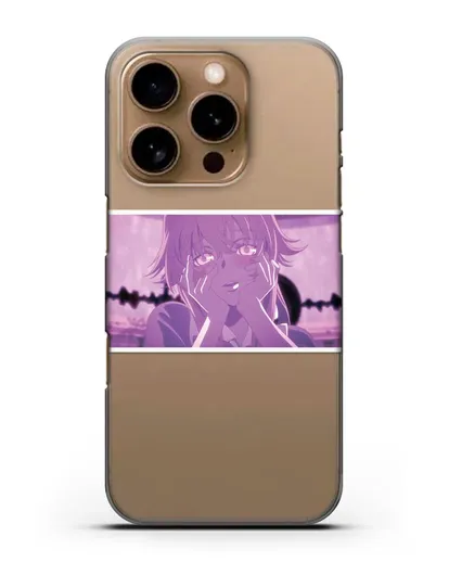 Чехол аниме Дневник Будущего - Влюблённая Юно силиконовый для iPhone 16 Pro