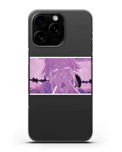 Чехол аниме Дневник Будущего - Влюблённая Юно силиконовый для iPhone 16 Pro Max