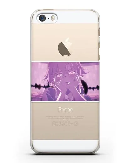 Чехол аниме Дневник Будущего - Влюблённая Юно силиконовый для iPhone 5/5s/SE