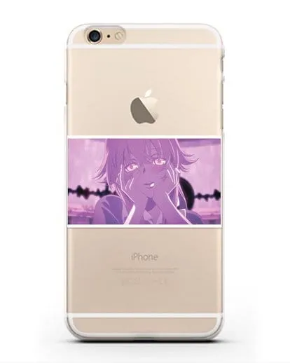 Чехол аниме Дневник Будущего - Влюблённая Юно силиконовый для iPhone 6 Plus