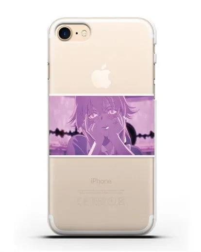 Чехол аниме Дневник Будущего - Влюблённая Юно силиконовый для iPhone 8