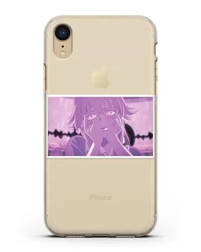 Чехол аниме Дневник Будущего - Влюблённая Юно силиконовый для iPhone XR