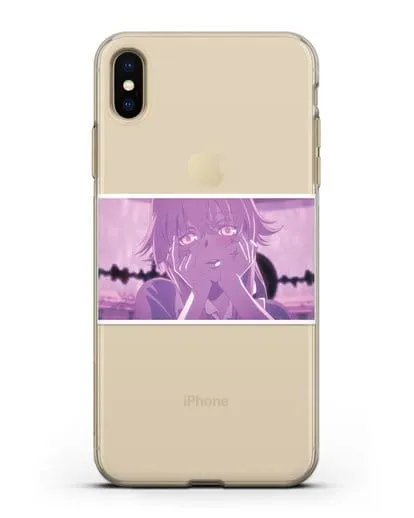Чехол аниме Дневник Будущего - Влюблённая Юно силиконовый для iPhone XS Max