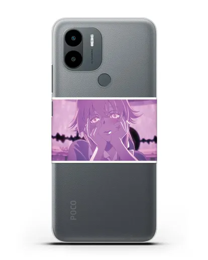 Чехол аниме Дневник Будущего - Влюблённая Юно силиконовый для Xiaomi Poco C51