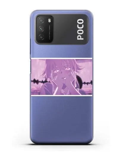 Чехол аниме Дневник Будущего - Влюблённая Юно силиконовый для Xiaomi Poco M3