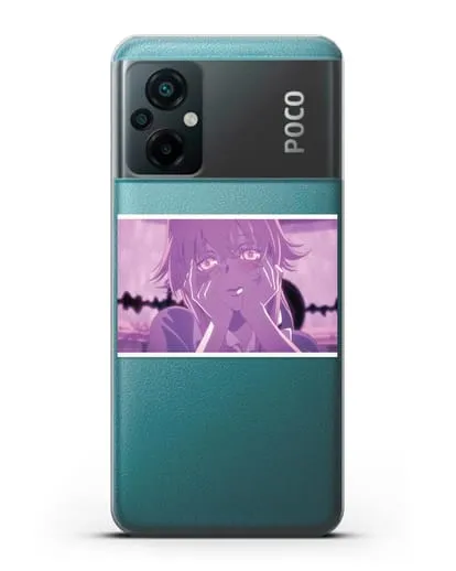 Чехол аниме Дневник Будущего - Влюблённая Юно силиконовый для Xiaomi Poco M5