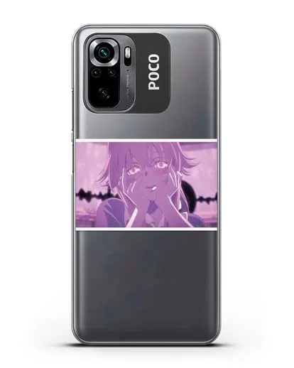 Чехол аниме Дневник Будущего - Влюблённая Юно силиконовый для Xiaomi Poco M5s