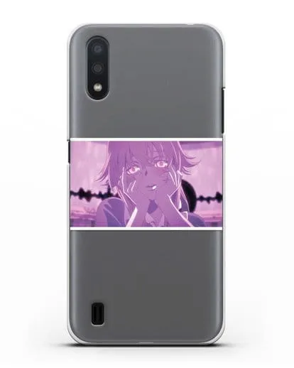 Чехол аниме Дневник Будущего - Влюблённая Юно силиконовый для Samsung Galaxy A01 [SM-A015F]