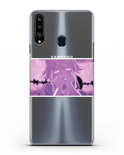 Чехол аниме Дневник Будущего - Влюблённая Юно силиконовый для Samsung Galaxy A20s [SM-A207FN]