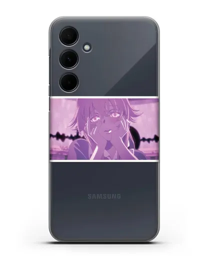 Чехол аниме Дневник Будущего - Влюблённая Юно силиконовый для Samsung Galaxy A35 [SM-A356]