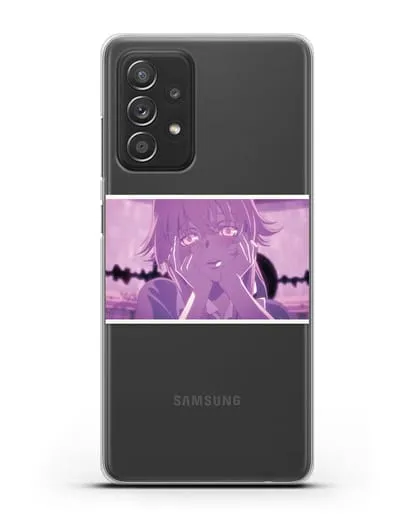 Чехол аниме Дневник Будущего - Влюблённая Юно силиконовый для Samsung Galaxy A53