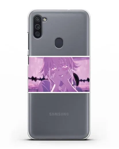 Чехол аниме Дневник Будущего - Влюблённая Юно силиконовый для Samsung Galaxy M11 [SM-M115F]