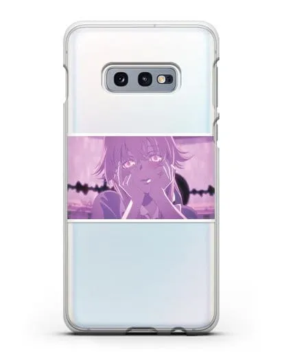Чехол аниме Дневник Будущего - Влюблённая Юно силиконовый для Samsung Galaxy S10e [SM-G970F]