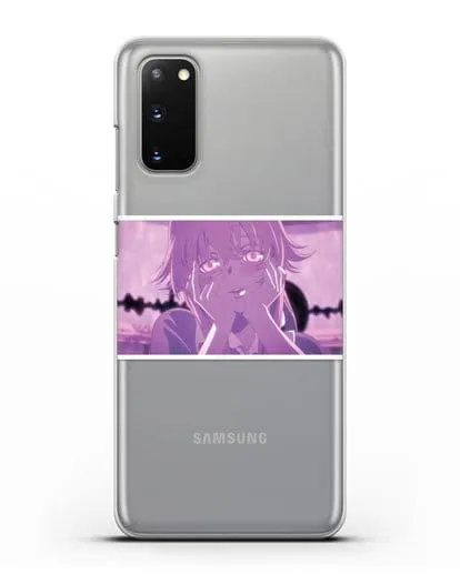 Чехол аниме Дневник Будущего - Влюблённая Юно силиконовый для Samsung Galaxy S20 [SM-G980F]