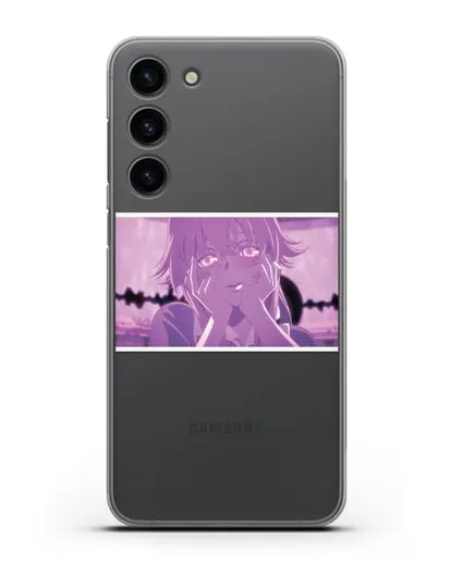 Чехол аниме Дневник Будущего - Влюблённая Юно силиконовый для Samsung Galaxy S23 Plus [SM-S916]