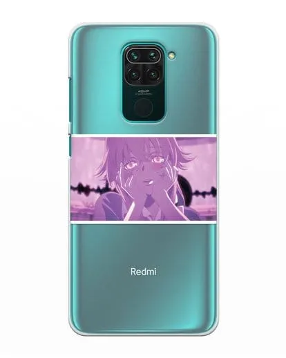 Чехол аниме Дневник Будущего - Влюблённая Юно силиконовый для Xiaomi Redmi Note 9
