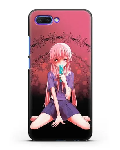 Чехол аниме Дневник Будущего - Юно с телефоном силиконовый для Honor 10