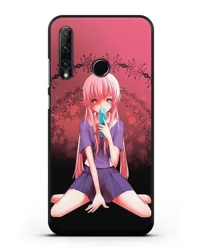 Чехол аниме Дневник Будущего - Юно с телефоном силиконовый для Honor 20e