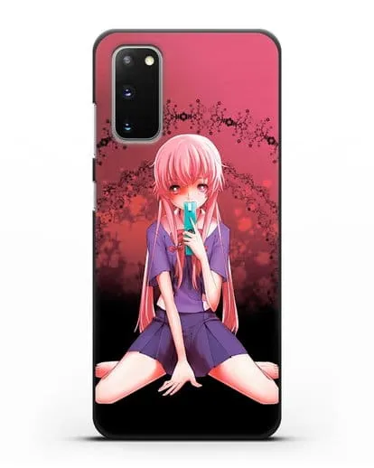 Чехол аниме Дневник Будущего - Юно с телефоном силиконовый для Samsung Galaxy S20 [SM-G980F]