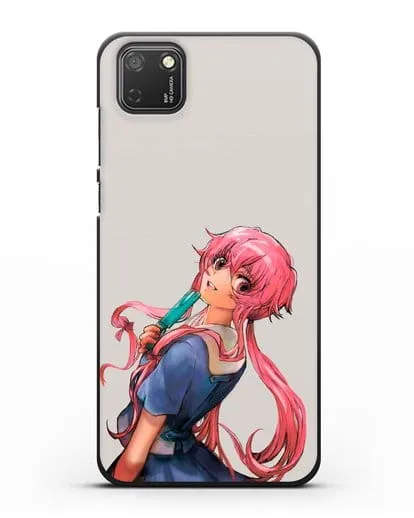 Чехол аниме Дневник Будущего - Юно Гасай силиконовый для Honor 9S