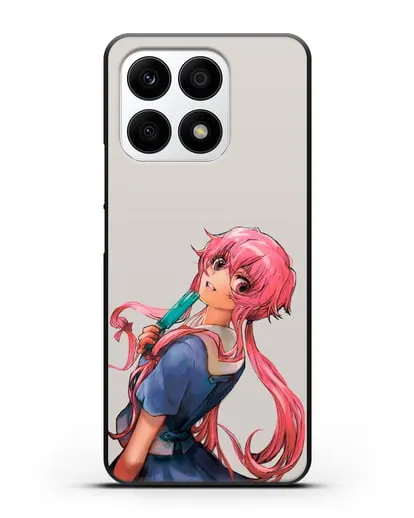 Чехол аниме Дневник Будущего - Юно Гасай силиконовый для Honor X8a