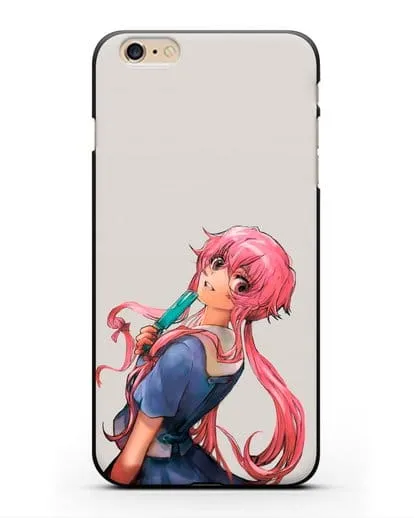 Чехол аниме Дневник Будущего - Юно Гасай силиконовый для iPhone 6 Plus