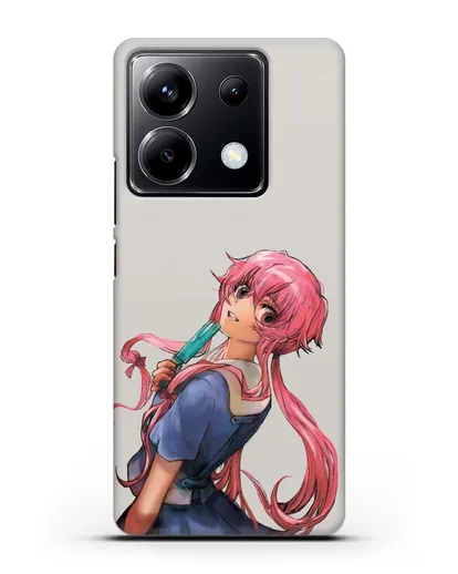 Чехол аниме Дневник Будущего - Юно Гасай силиконовый для Xiaomi Poco X6