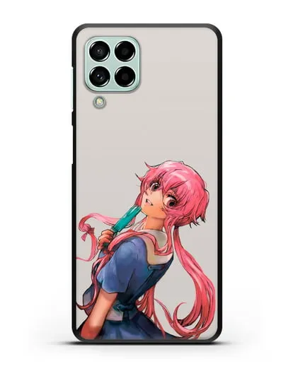 Чехол аниме Дневник Будущего - Юно Гасай силиконовый для Samsung Galaxy M53 [SM-M536]