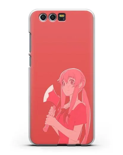 Чехол аниме Дневник Будущего - Юно с топором силиконовый для Honor 9