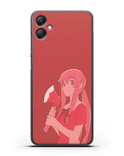 Чехол аниме Дневник Будущего - Юно с топором силиконовый для Samsung Galaxy A05 [SM-A055]