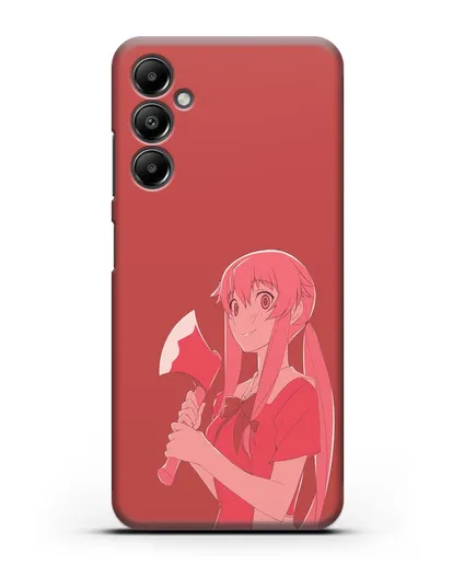 Чехол аниме Дневник Будущего - Юно с топором силиконовый для Samsung Galaxy A05s [SM-A057]