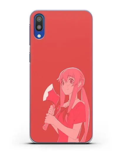 Чехол аниме Дневник Будущего - Юно с топором силиконовый для Samsung Galaxy M10 [SM-M105F]