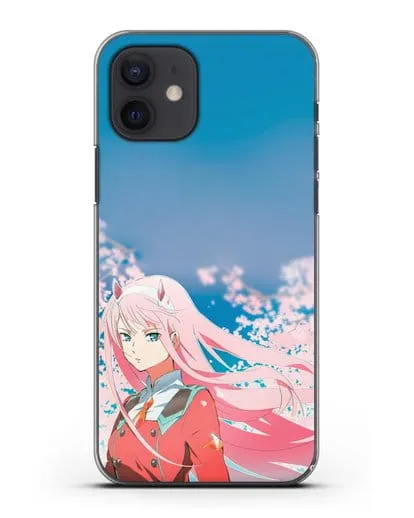 Чехол аниме Милый во Франксе - 02 в сакуре силиконовый для iPhone 12