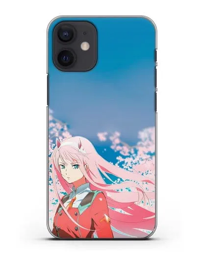 Чехол аниме Милый во Франксе - 02 в сакуре силиконовый для iPhone 12 mini