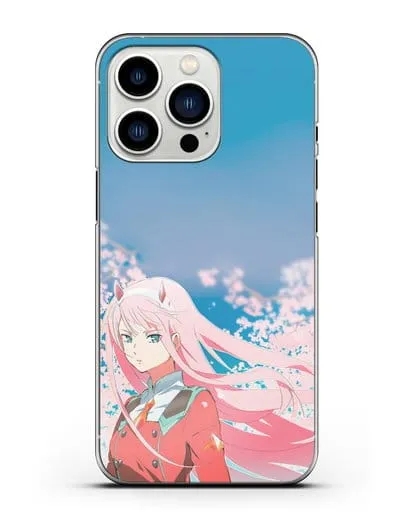 Чехол аниме Милый во Франксе - 02 в сакуре силиконовый для iPhone 13 Pro