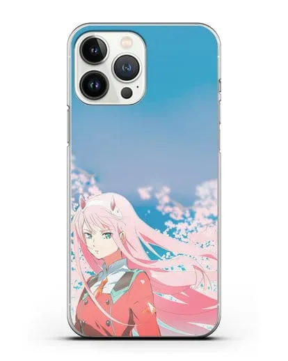 Чехол аниме Милый во Франксе - 02 в сакуре силиконовый для iPhone 13 Pro Max