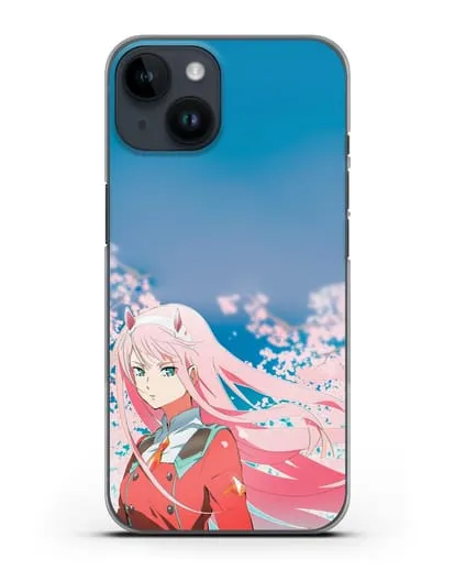 Чехол аниме Милый во Франксе - 02 в сакуре силиконовый для iPhone 14