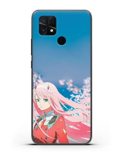 Чехол аниме Милый во Франксе - 02 в сакуре силиконовый для Xiaomi Poco C40