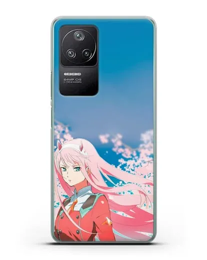 Чехол аниме Милый во Франксе - 02 в сакуре силиконовый для Xiaomi Poco F4