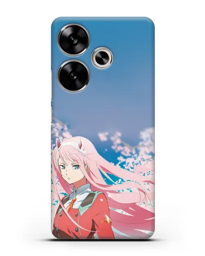 Чехол аниме Милый во Франксе - 02 в сакуре силиконовый для Xiaomi Poco F6