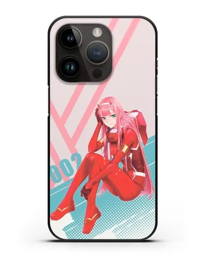 Чехол аниме Милый во Франксе - 02 в костюме силиконовый для iPhone 14 Pro