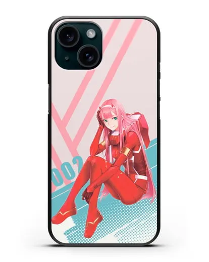 Чехол аниме Милый во Франксе - 02 в костюме силиконовый для iPhone 15