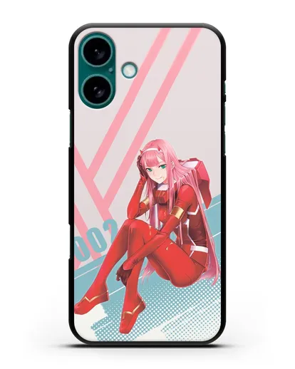 Чехол аниме Милый во Франксе - 02 в костюме силиконовый для iPhone 16 Plus