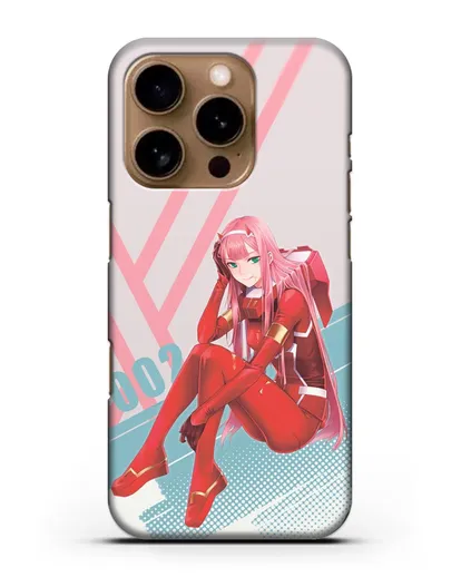 Чехол аниме Милый во Франксе - 02 в костюме силиконовый для iPhone 16 Pro