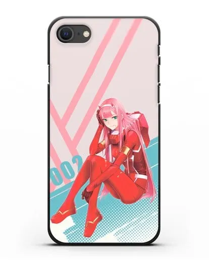 Чехол аниме Милый во Франксе - 02 в костюме силиконовый для iPhone SE 2020