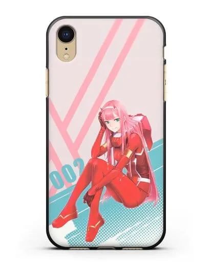 Чехол аниме Милый во Франксе - 02 в костюме силиконовый для iPhone XR