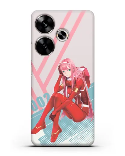 Чехол аниме Милый во Франксе - 02 в костюме силиконовый для Xiaomi Poco F6