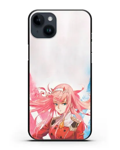 Чехол аниме Милый во Франксе - Ноль Два силиконовый для iPhone 14 Plus