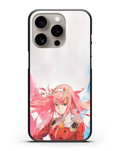 Чехол аниме Милый во Франксе - Ноль Два силиконовый для iPhone 15 Pro