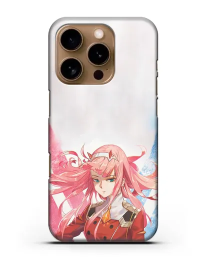 Чехол аниме Милый во Франксе - Ноль Два силиконовый для iPhone 16 Pro